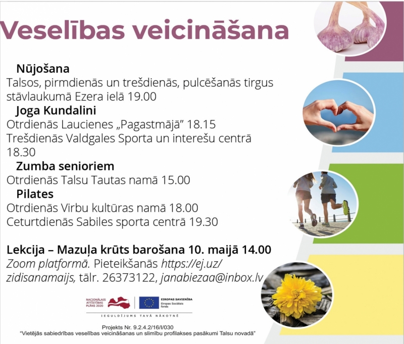Veselības veicināšanas aktivitātes maijā