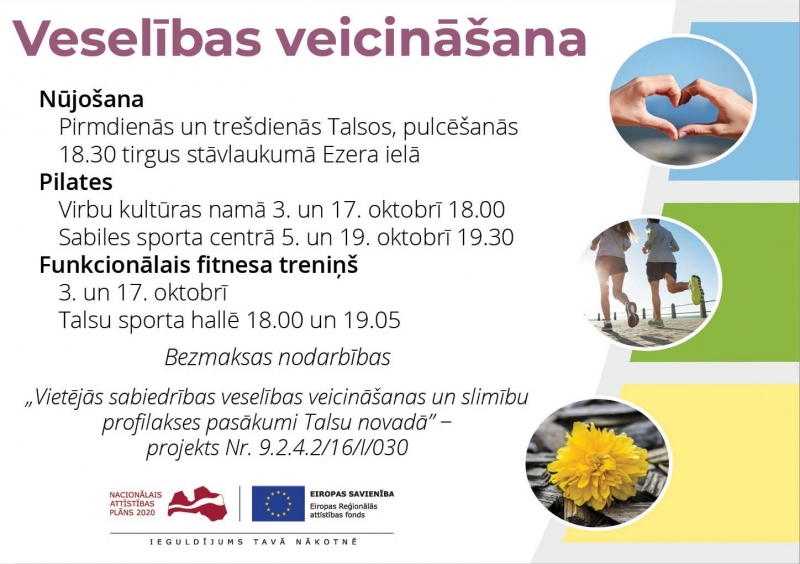 Veselības veicināšana oktobrī 2023