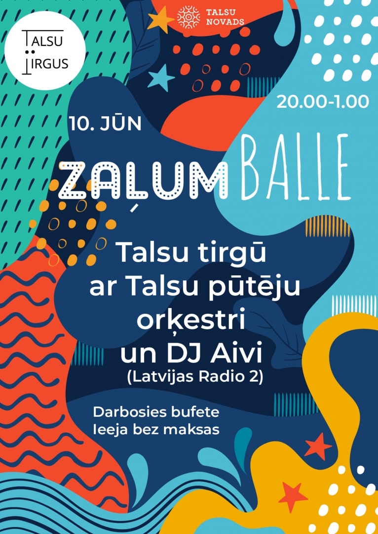 Zaļumballe Talsu tirgū