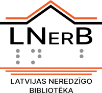 Latvijas neredzīgo biblotēka logo