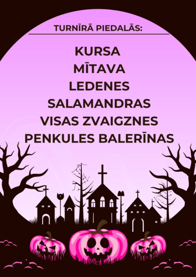 Kursas Halloween turnīra afiša