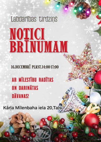 „Iespēju namiņa” labdarības tirdziņš aicina uz kopības un dāvināšanas svētkiem