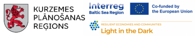 Kurzemes plānošanas reģions + Interreg logo kopa