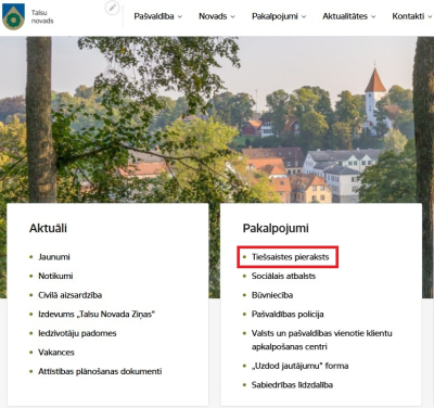 Sāk testēt www.talsunovads.lv tiešsaistes pierakstu