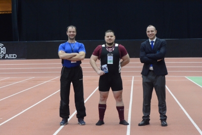 Edgars Tīfentāls Eiropas čempionātā spēka trīscīņā