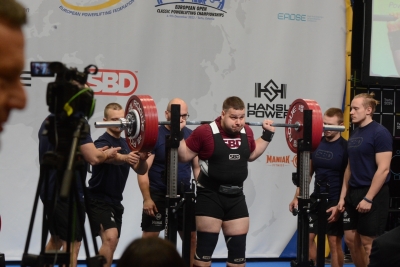 Edgars Tīfentāls Eiropas čempionātā spēka trīscīņā