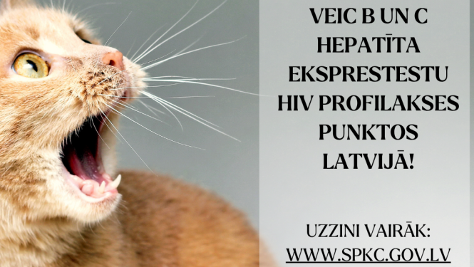 Pasaules Hepatīta dienā aicina no 28. jūlija līdz 3. augustam veikt bezmaksas testus un uzzināt vairāk par savu veselību
