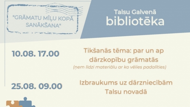 Dārzniecības tematikas pasākumi bibliotēkā