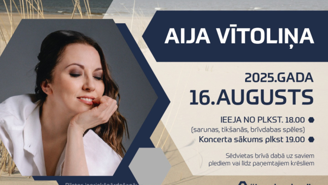 Aijas Vītoliņas koncerta afiša