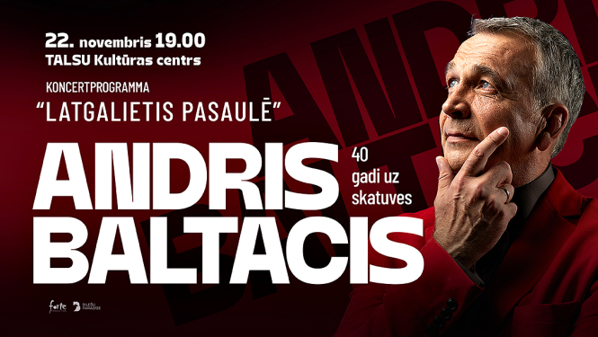 Andra Baltača koncerta Latgalietis pasaulē afiša