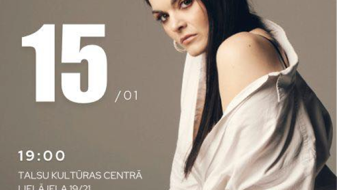 Dziedātājas Atvara koncerta afiša