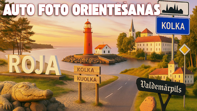 Auto foto orientēšanās afiša