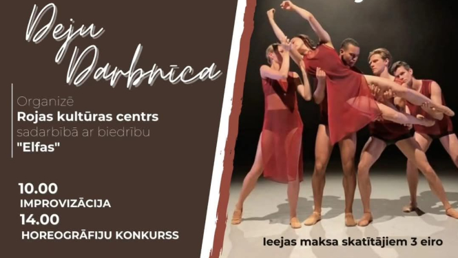 Deju darbnīcas Rojā afiša