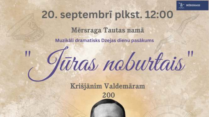 Pasākuma Jūras noburtais afiša