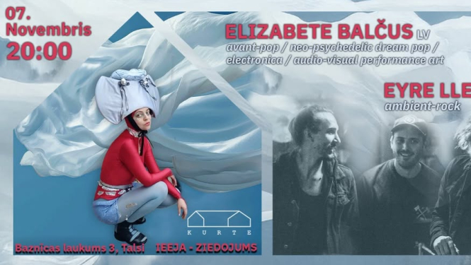 Elizabetes Balčus koncerta Kurtē afiša