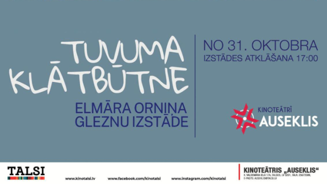 Elmāra Orniņa gleznu izstādes atklāšana