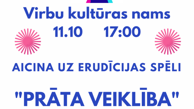 Erudīcijas spēles Prāta veiklība afiša