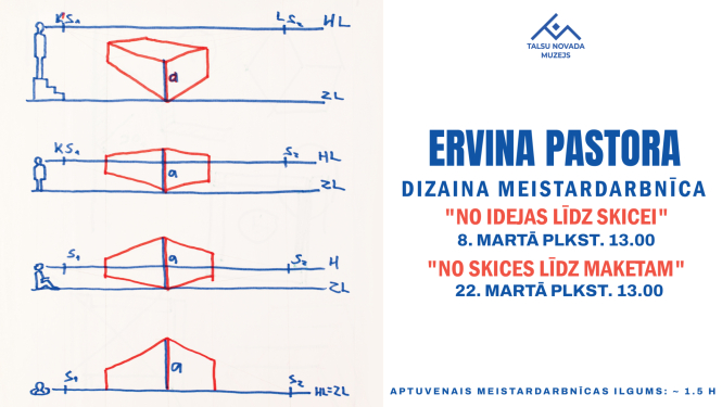 Ervina Pastora dizaina meistardarbnīcu afiša