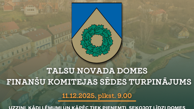 Finanšu komitejas sēdes turpinājuma paziņojums