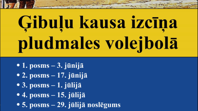Ģibuļu kausa izcīņas pludmales volejbolā afiša
