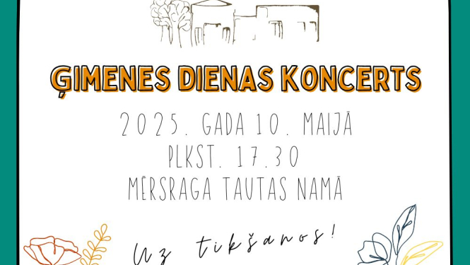 Ģimenes dienas koncerta afiša