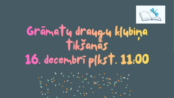 Grāmatu draugu klubiņa tikšanās afiša