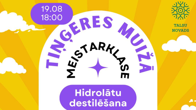 Hidrolātu destilēšanas meistarklase ar Anitru Toomu