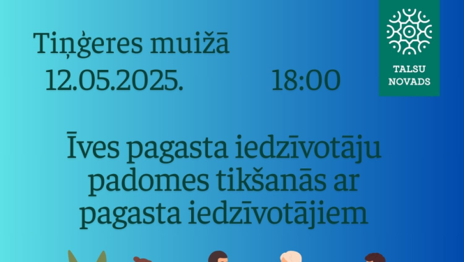 Īves pagasta iedzīvotāju padomes tikšanās afiša