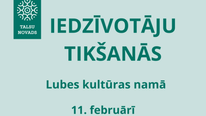 Iedzīvotāju tikšanās Lubē afiša