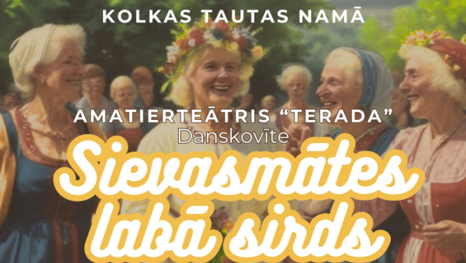Izrādes Sievasmātes labā sirds afiša