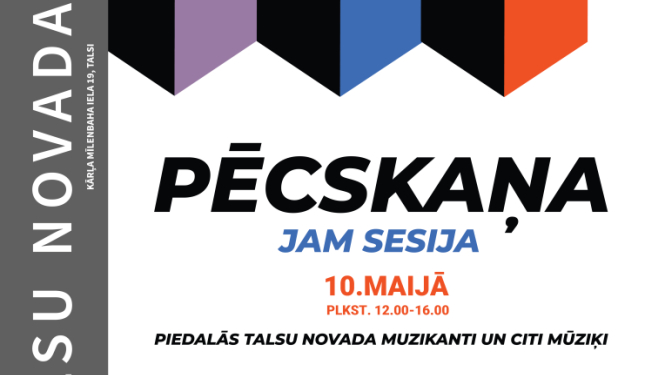Pēcskaņa Jam sesija afiša