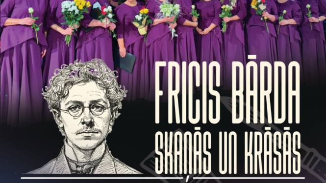 Jauktā kora Uz augšu koncerta afiša