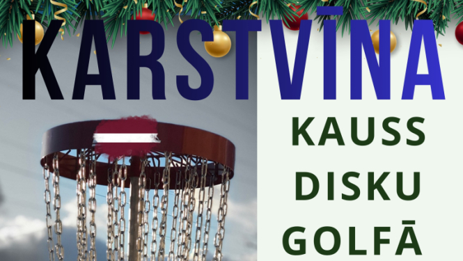 Karstvīna kausa disku golfā afiša