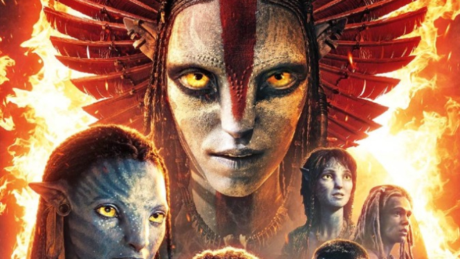 Kino afiša filmai Avatars Uguns un pelni