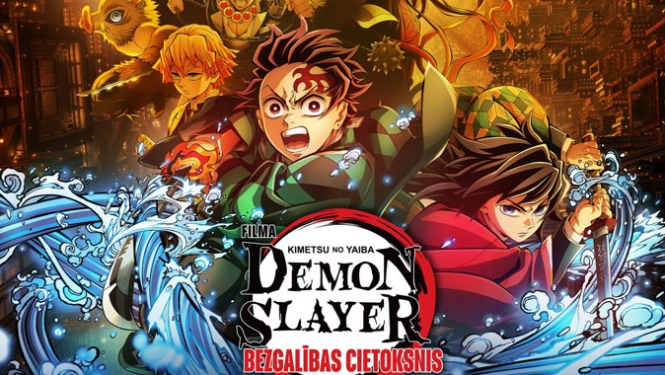 Kino afiša filmai Demon Slayer: Kimetsu no Yaiba bezgalības cietoksnis