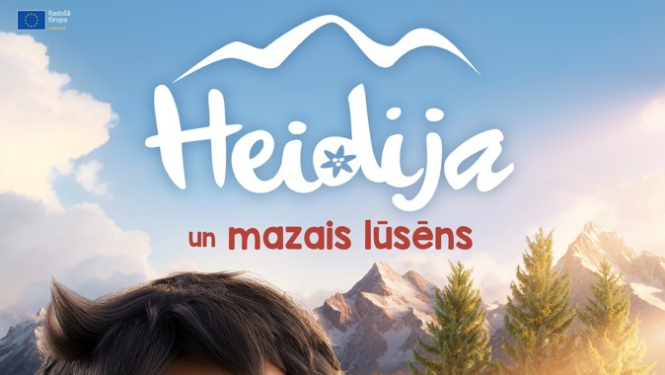 Kino afiša filmai Heidija un mazais lusēns