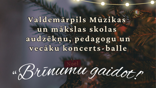 Koncerta Brīnumu gaidot afiša