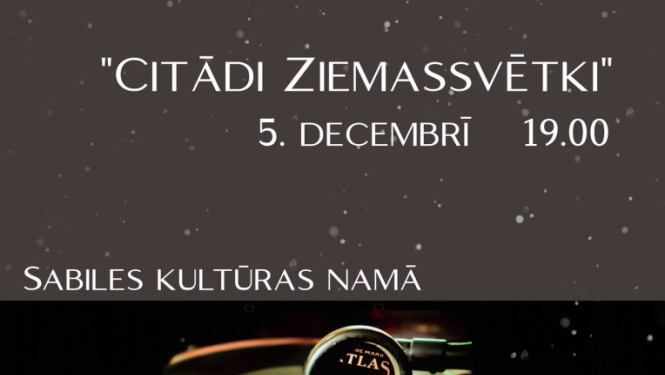 Koncerta Citādi Ziemassvētki afiša