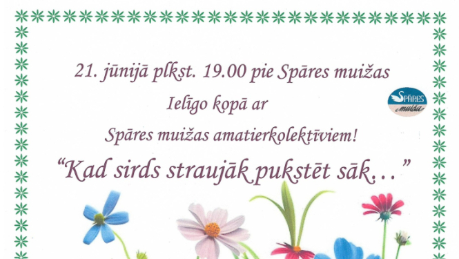 Kad sirds straujāk pukstēt sāk afiša