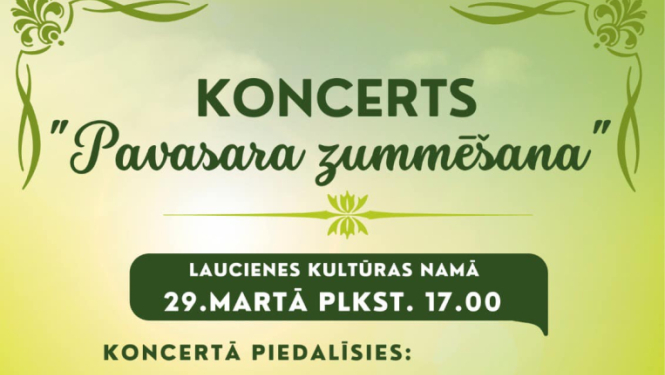 Koncerta Pavasara zummēšana afiša