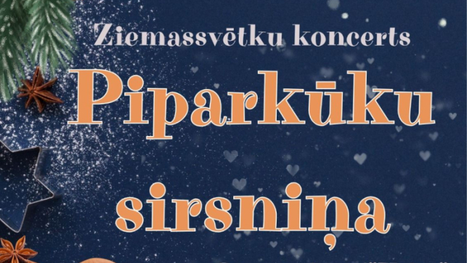Koncerta Piparkūku sirsniņa afiša
