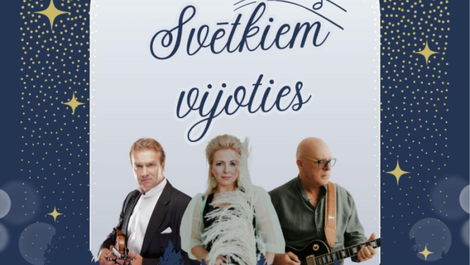 Koncerta Svētkiem vijoties afiša