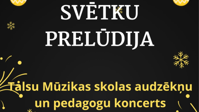 Koncerta Svētku prelūdija afiša