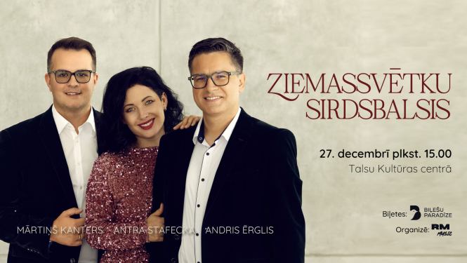 Koncerta Ziemassvētku sirdsbalss afiša