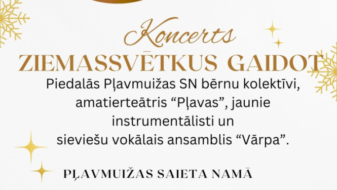 Koncerta Ziemassvētkus gaidot afiša