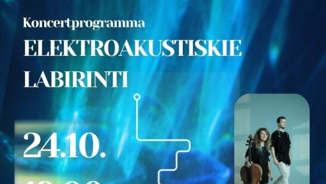 Koncertprogrammas Elektroakustiskie labirinti afiša