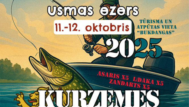 Kurzemes čempionāta spiningošanā afiša