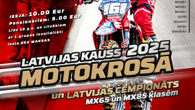 Latvijas kausa motorkrosā afiša