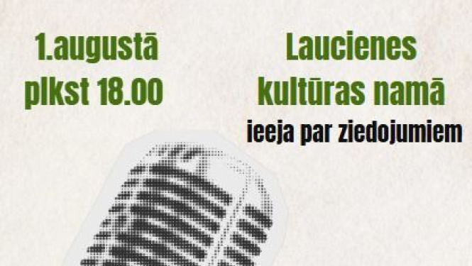Labdarības koncerta ar duetu Inese un Kaspars afiša