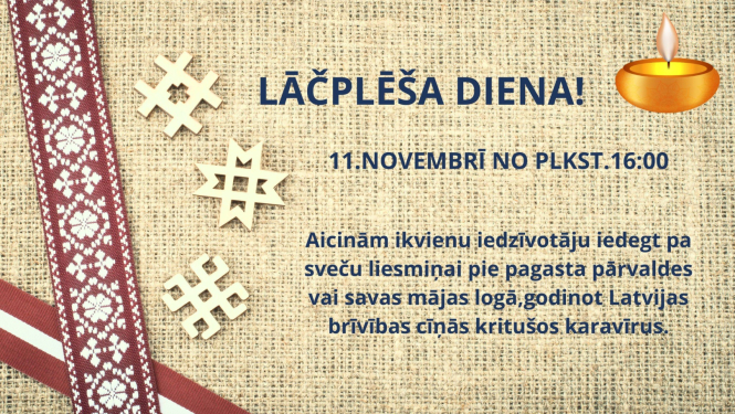 Lāčplēša dienas Ķūļciemā afiša